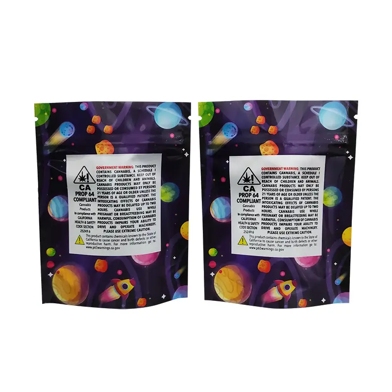 Printed Resealable Pouches Low MOQ Wholesale