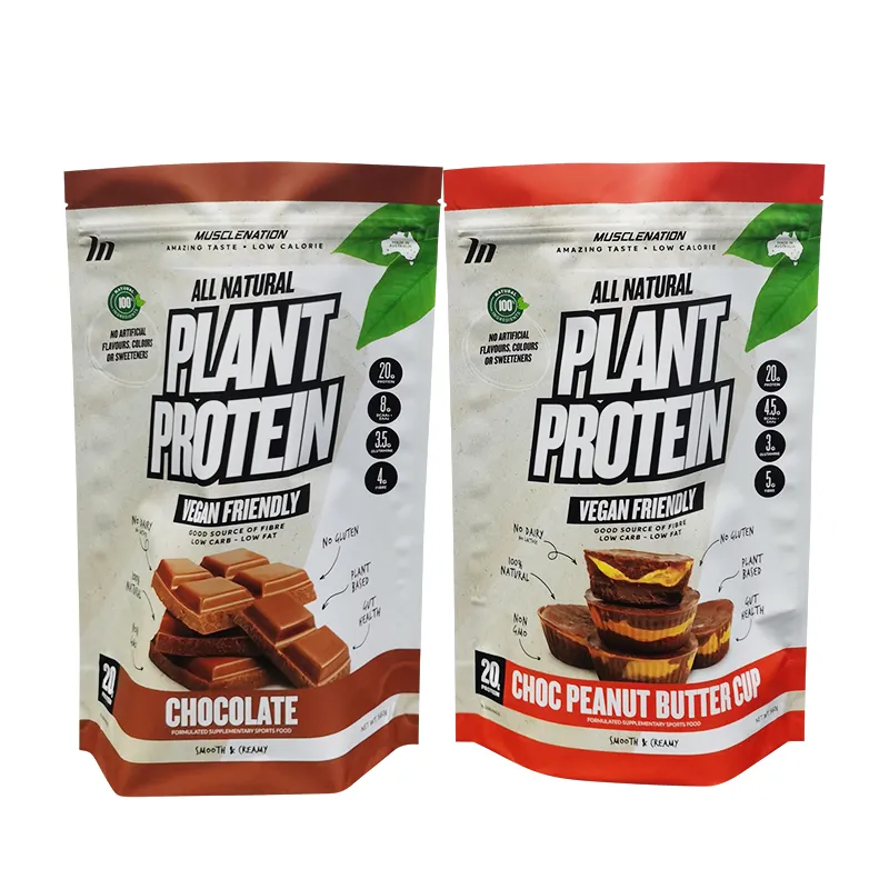 Resealable Kraft Paper Bags With Window Low MOQ
